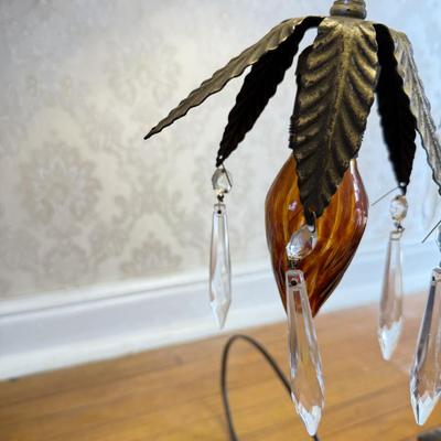 LOT 39L: Fascinating Antique / Vintage Ornate Table Lamp (33")