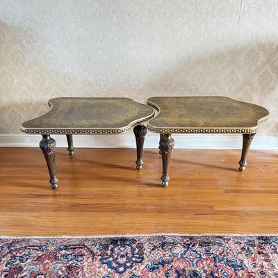 LOT 40L: Pair of Vintage French Style Nesting End Tables