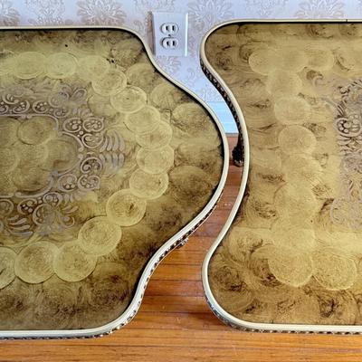 LOT 40L: Pair of Vintage French Style Nesting End Tables