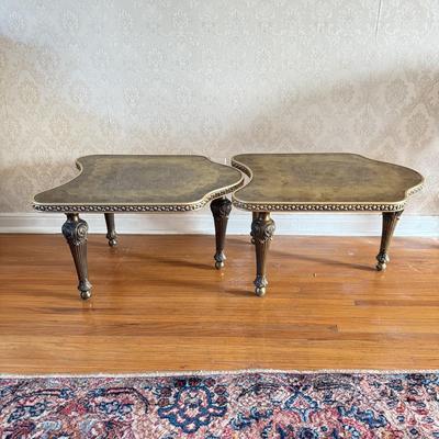 LOT 40L: Pair of Vintage French Style Nesting End Tables