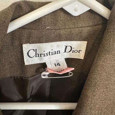 LOT 42G: Two Vintage Christian Dior Women’s Blazers
