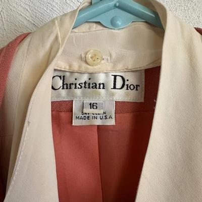 LOT 42G: Two Vintage Christian Dior Women’s Blazers