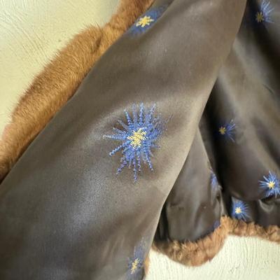 LOT 45G: Mink Fur Shawl & Lambskin Coat