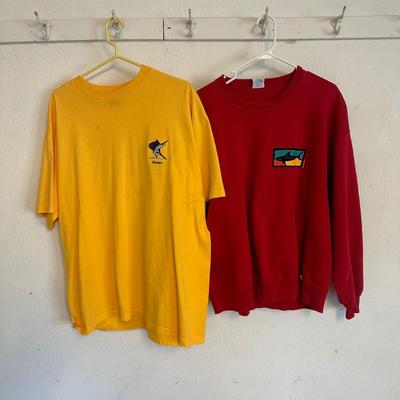 LOT 47G: Vintage Fishing Themed / Hawaiian Shirts & More