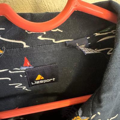 LOT 47G: Vintage Fishing Themed / Hawaiian Shirts & More