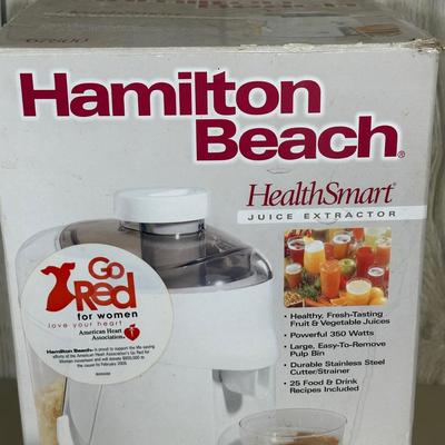 LOT 51B: Kitchen Appliances- Health Smart Juice Extractor, Sunbeam Mix Master & More