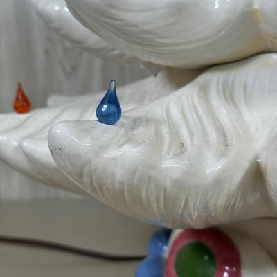 LOT 53B: Vintage 22” White Ceramic Christmas Tree Light