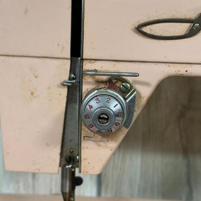 LOT 56B: Vintage Pink Atlas Sewing Machine