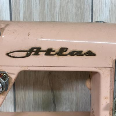 LOT 56B: Vintage Pink Atlas Sewing Machine