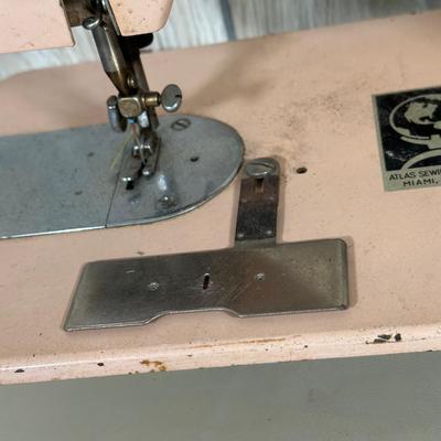 LOT 56B: Vintage Pink Atlas Sewing Machine