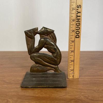 LOT 62D: Pair of Art Deco Cast Iron Bookends