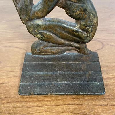 LOT 62D: Pair of Art Deco Cast Iron Bookends