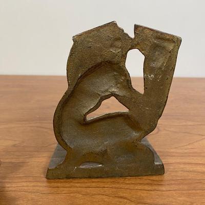 LOT 62D: Pair of Art Deco Cast Iron Bookends