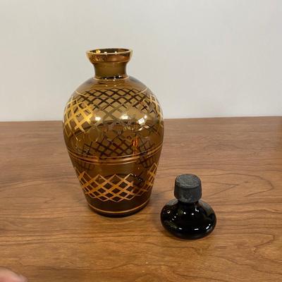 LOT 64D: Vintage Bohemian Glass Drinkware, Comes with 6 glasses