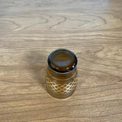 LOT 64D: Vintage Bohemian Glass Drinkware, Comes with 6 glasses