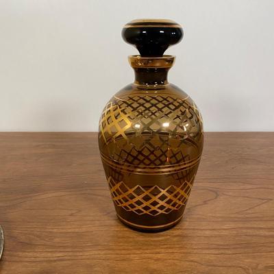 LOT 64D: Vintage Bohemian Glass Drinkware, Comes with 6 glasses