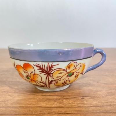 LOT 68D: Vintage Hand-painted Japanese Lustreware Dishes