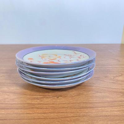 LOT 68D: Vintage Hand-painted Japanese Lustreware Dishes