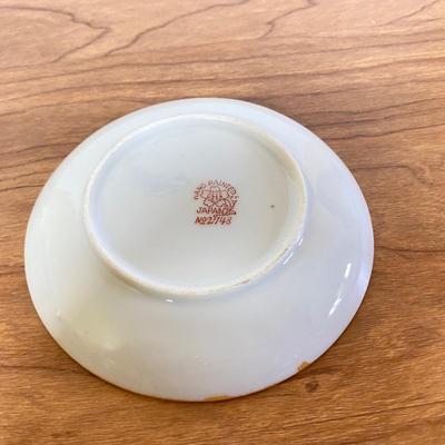 LOT 68D: Vintage Hand-painted Japanese Lustreware Dishes