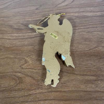 LOT 70D: Various Religious Memorabilia, including a Metal Shrine, Jesus on the Cross, and Porcelain Figurines