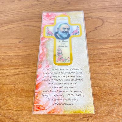 LOT 70D: Various Religious Memorabilia, including a Metal Shrine, Jesus on the Cross, and Porcelain Figurines