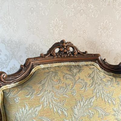 LOT 74L: Pair of Coordinating French Louis XV Style Chairs