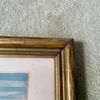 LOT 81 Z: Framed & Signed St. Peter's Basilica Colored Etching by Sziktay B.