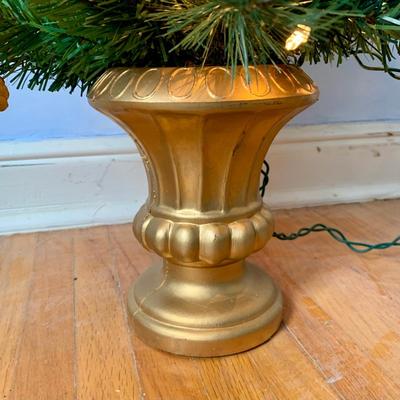 LOT 87 Z: Pair of 2" Pre-lit Christmas Trees