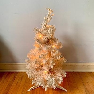 LOT 87 Z: Pair of 2" Pre-lit Christmas Trees
