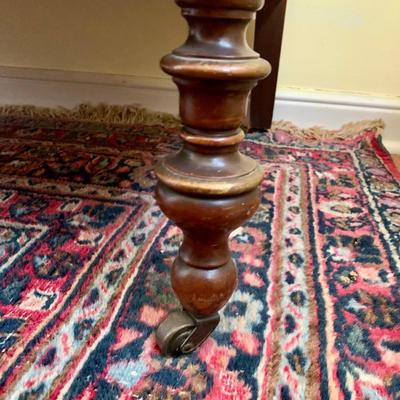 LOT 92 Y: Vintage Hollywood Regency Multi-Grain Figured Wood 6 Drawer Dresser w/ Removable Mirror