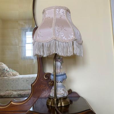 LOT 93 Y: Vintage Cordey Victorian Lord & Lady Bust Lamps