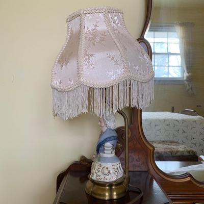 LOT 93 Y: Vintage Cordey Victorian Lord & Lady Bust Lamps