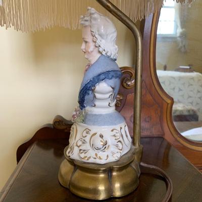 LOT 93 Y: Vintage Cordey Victorian Lord & Lady Bust Lamps