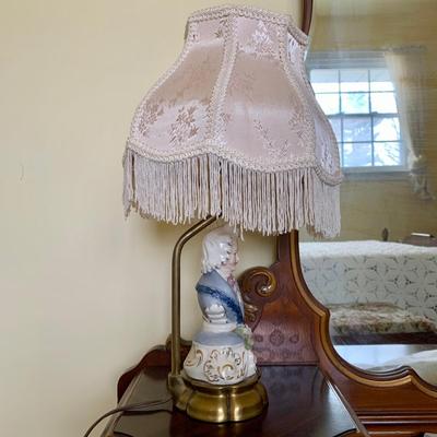 LOT 93 Y: Vintage Cordey Victorian Lord & Lady Bust Lamps