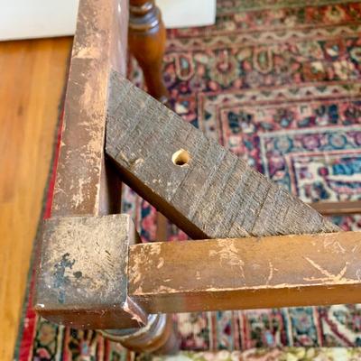 LOT 94 Y: Vintage Hollywood Regency Multi-grain Figured Wood Vanity w/ Bench