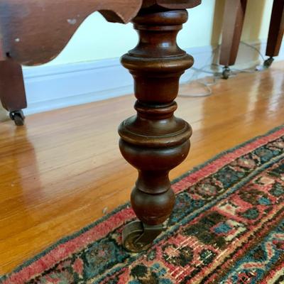 LOT 94 Y: Vintage Hollywood Regency Multi-grain Figured Wood Vanity w/ Bench