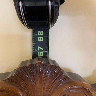 LOT 94 Y: Vintage Hollywood Regency Multi-grain Figured Wood Vanity w/ Bench