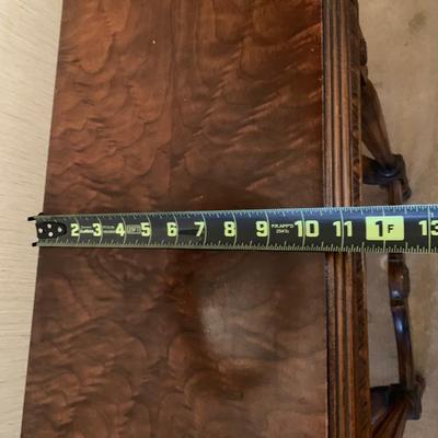 LOT 95 H: Vintage Syroco Hollywood Regency Style Wall Mirror & Ornate Entryway Table