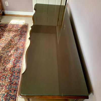 LOT 99 X: Vintage Union National Inc. 12 Drawer Chest Of Drawers w/ Glass Top & 6 Drawer Dresser