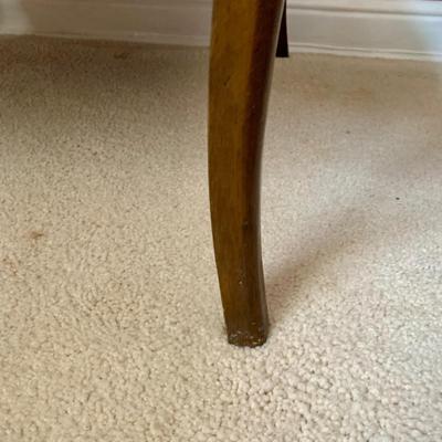 LOT 100 X: French Provincial Style Headboard & Faux Marble Top Bedside Table