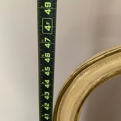 LOT 100 X: French Provincial Style Headboard & Faux Marble Top Bedside Table