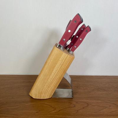 LOT 101K: Various Kitchen Knives and (2) Knife Block Sets