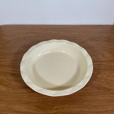 LOT 103K: Bakeware including (3) Vintage Royal China Jeannette Pie Plates, Rolling Pin, Vintage Corning Ware Blue Cornflower Casserole...