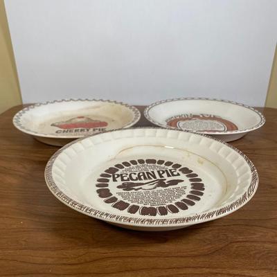 LOT 103K: Bakeware including (3) Vintage Royal China Jeannette Pie Plates, Rolling Pin, Vintage Corning Ware Blue Cornflower Casserole...