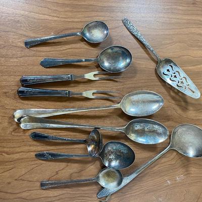 LOT 105K: Silver Plated Utensil Collection