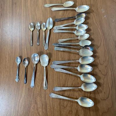 LOT 105K: Silver Plated Utensil Collection