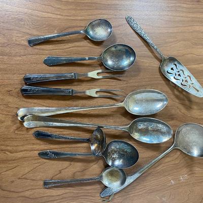 LOT 105K: Silver Plated Utensil Collection