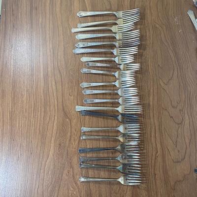 LOT 105K: Silver Plated Utensil Collection