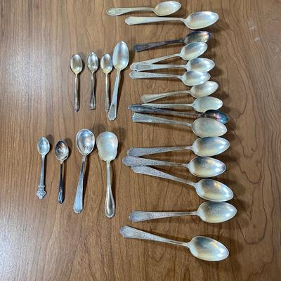LOT 105K: Silver Plated Utensil Collection