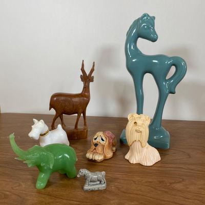 LOT 106 D: Vintage Animal Figurines: Avon, Wade Whimsies & More